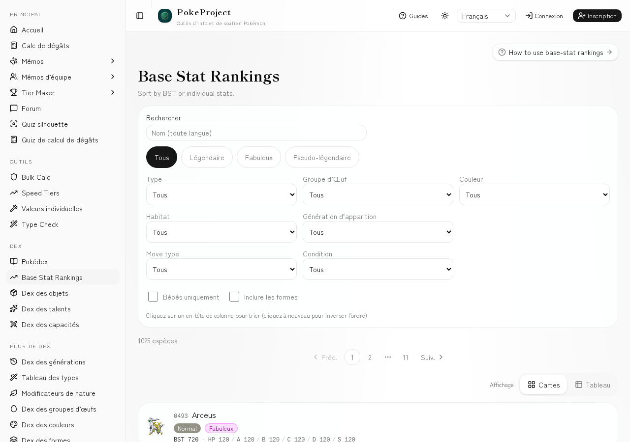 Screenshot of the base-stat rankings page