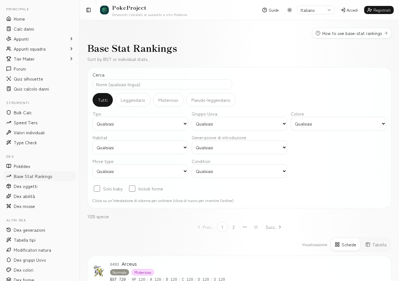 Screenshot of the base-stat rankings page